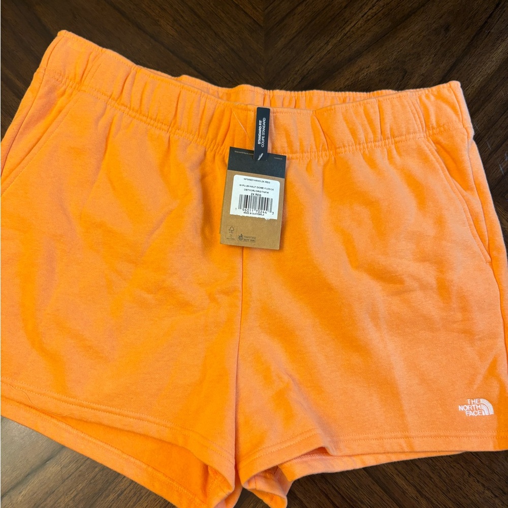 The North FACE Women  Fleece Short, Dusty Coral Orange 2X Regular New